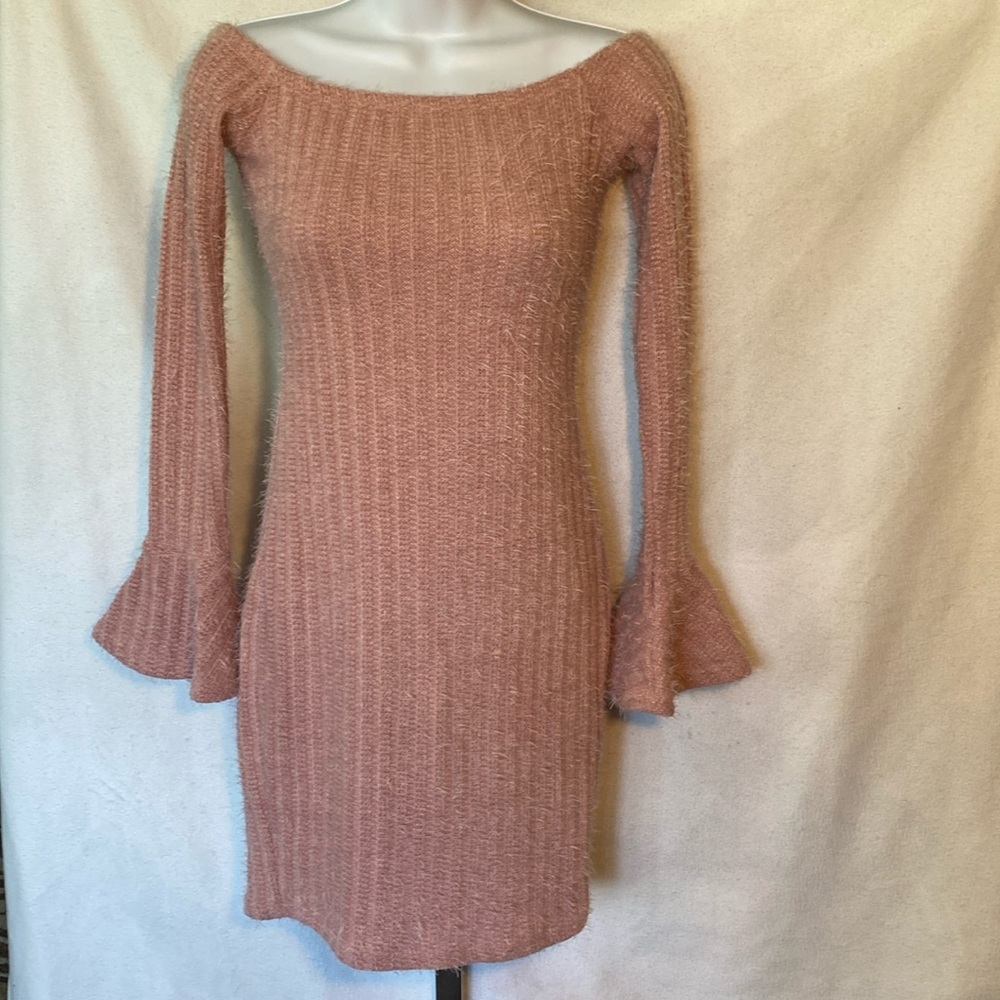 FashionNova pink knit dress